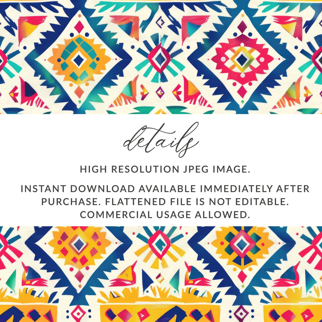 Vibrant Geometric Design Instant Download JPEG Image