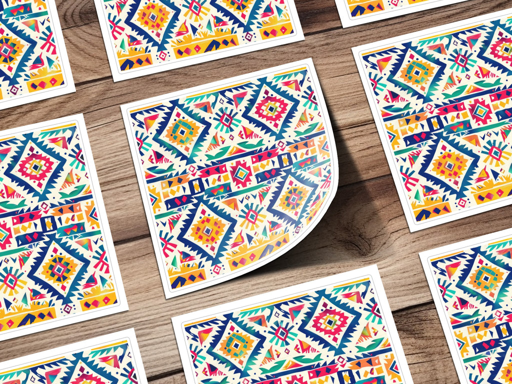 Colorful Geometric Pattern Wall Sticker Sheets Set