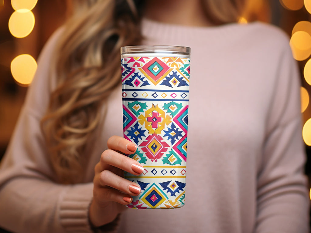 Vibrant Bohemian Pattern Insulated Tumbler Product