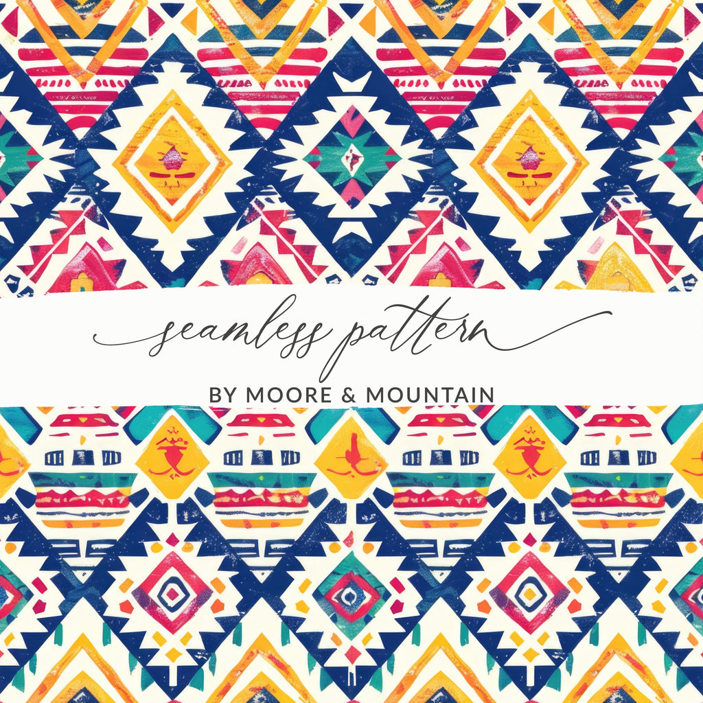 Seamless Pattern by Moore & Mountain on Colorful Product