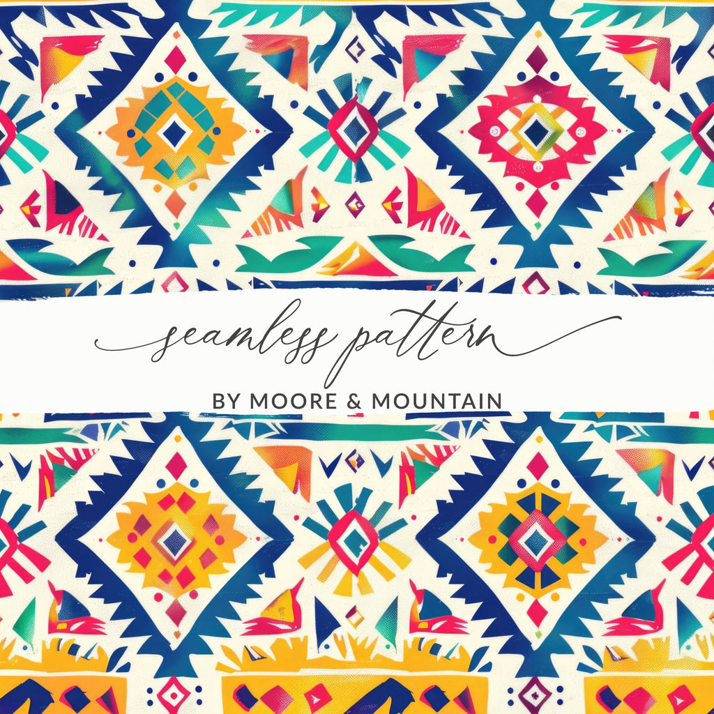Vibrant Seamless Pattern by Moore and Mountain Design