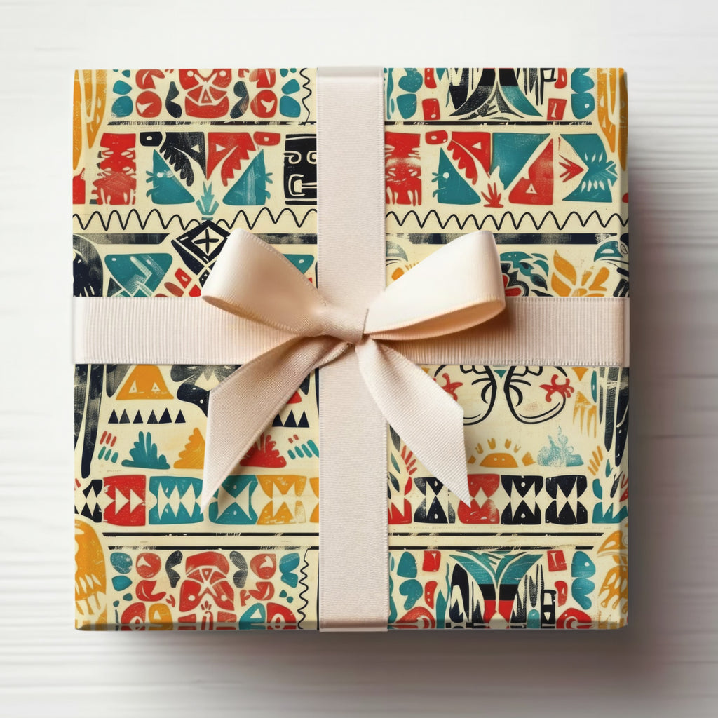 Colorful Geometric Patterned Gift Wrap Product