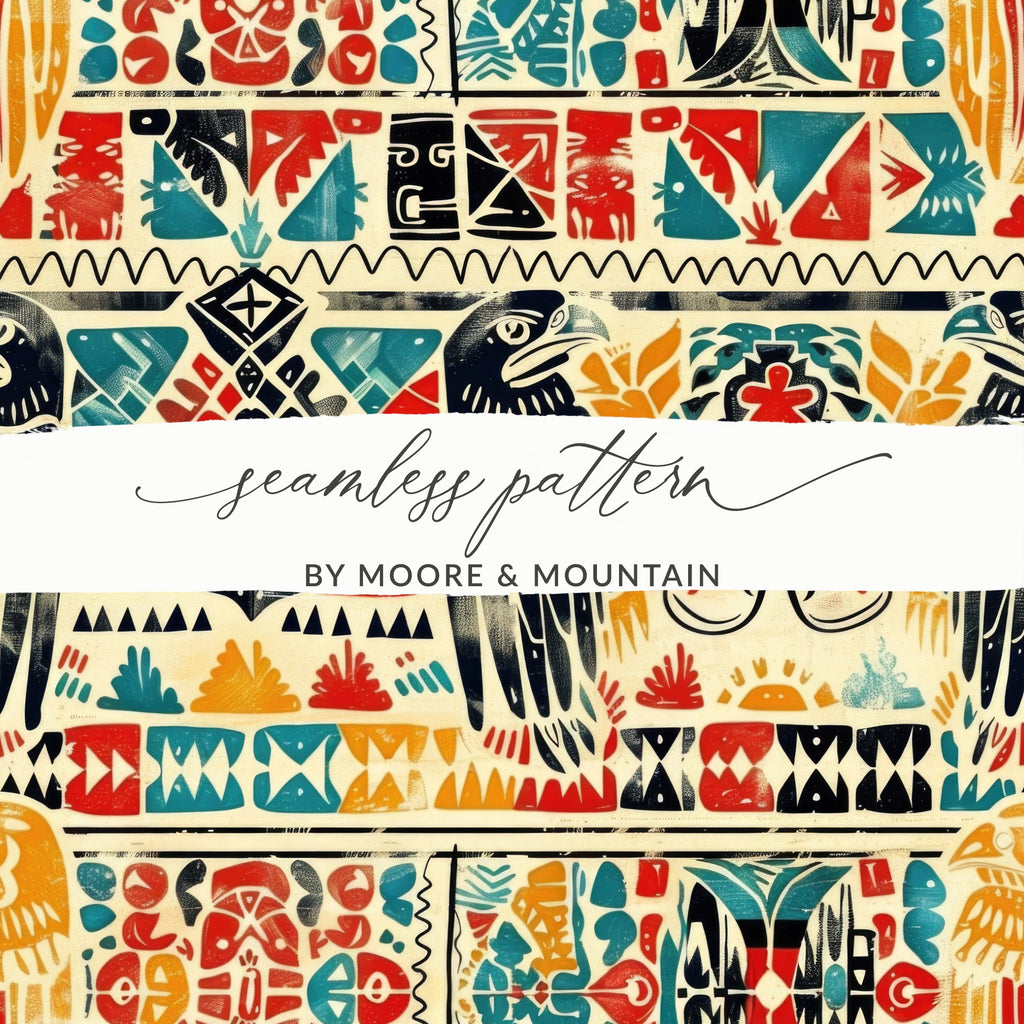 Seamless Pattern by Moore & Mountain colorful product