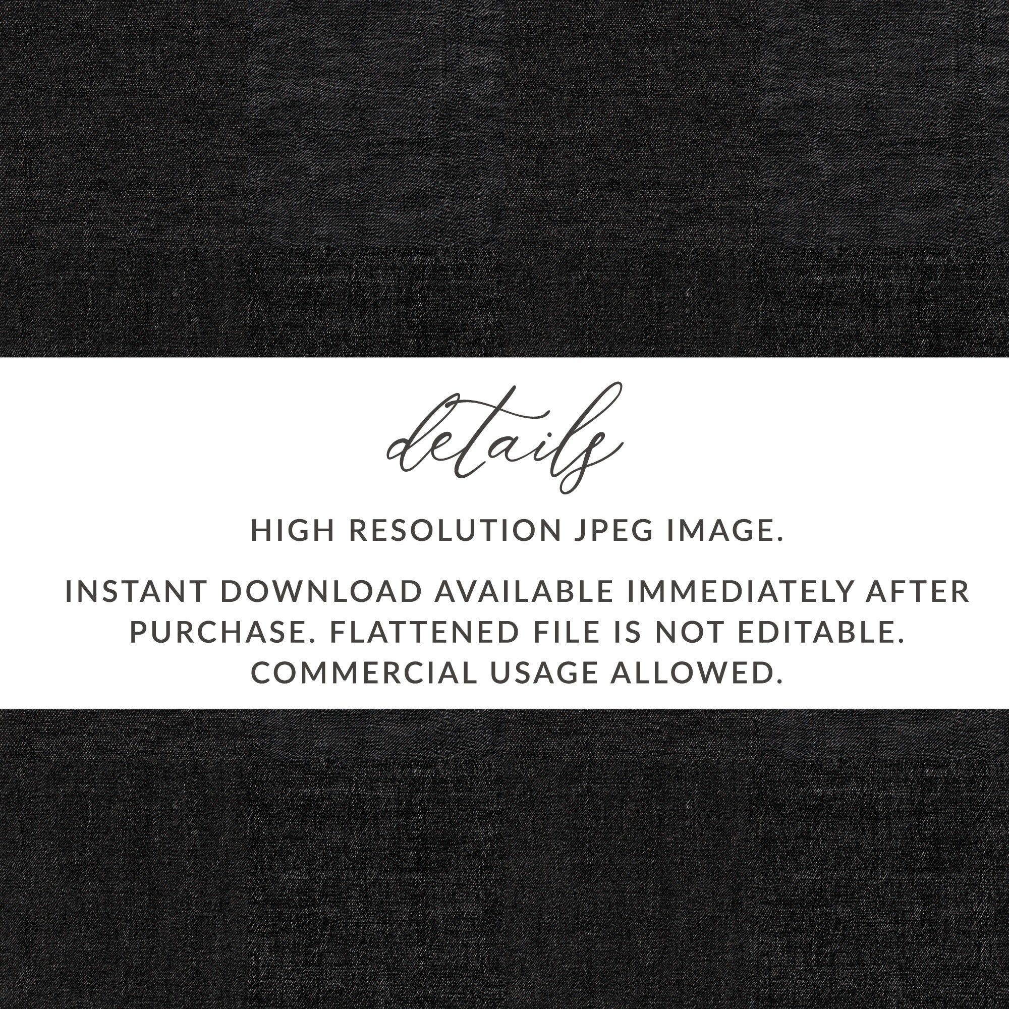Seamless Black Denim Texture JPEG High Quality Digital - Moore and Mountain