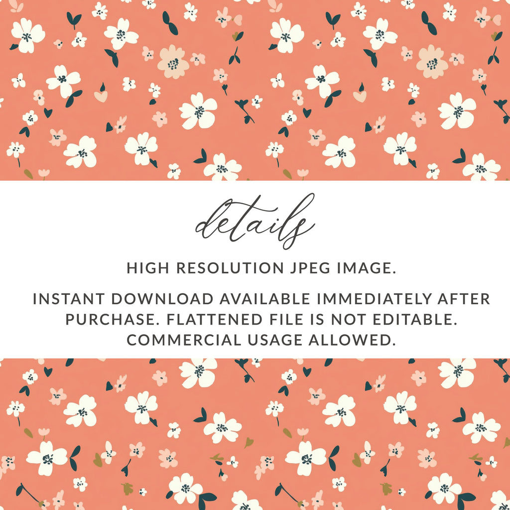 Seamless Blush Pink Flower Background Digital - Moore and Mountain