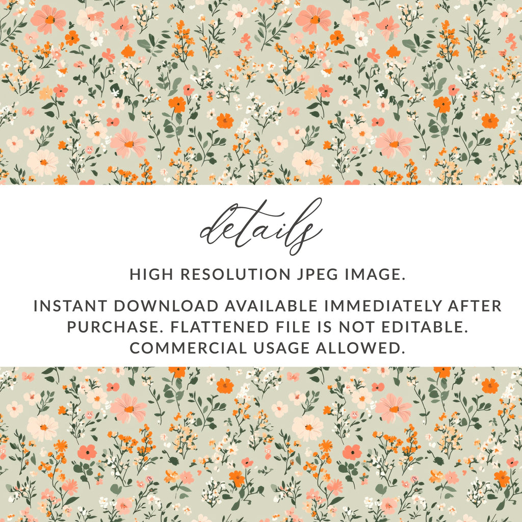 Seamless Blush Pink Flower Background Digital - Moore and Mountain
