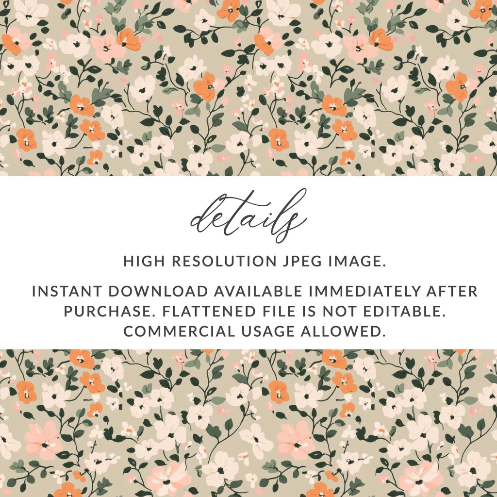 Seamless Blush Pink Flower Background Digital - Moore and Mountain