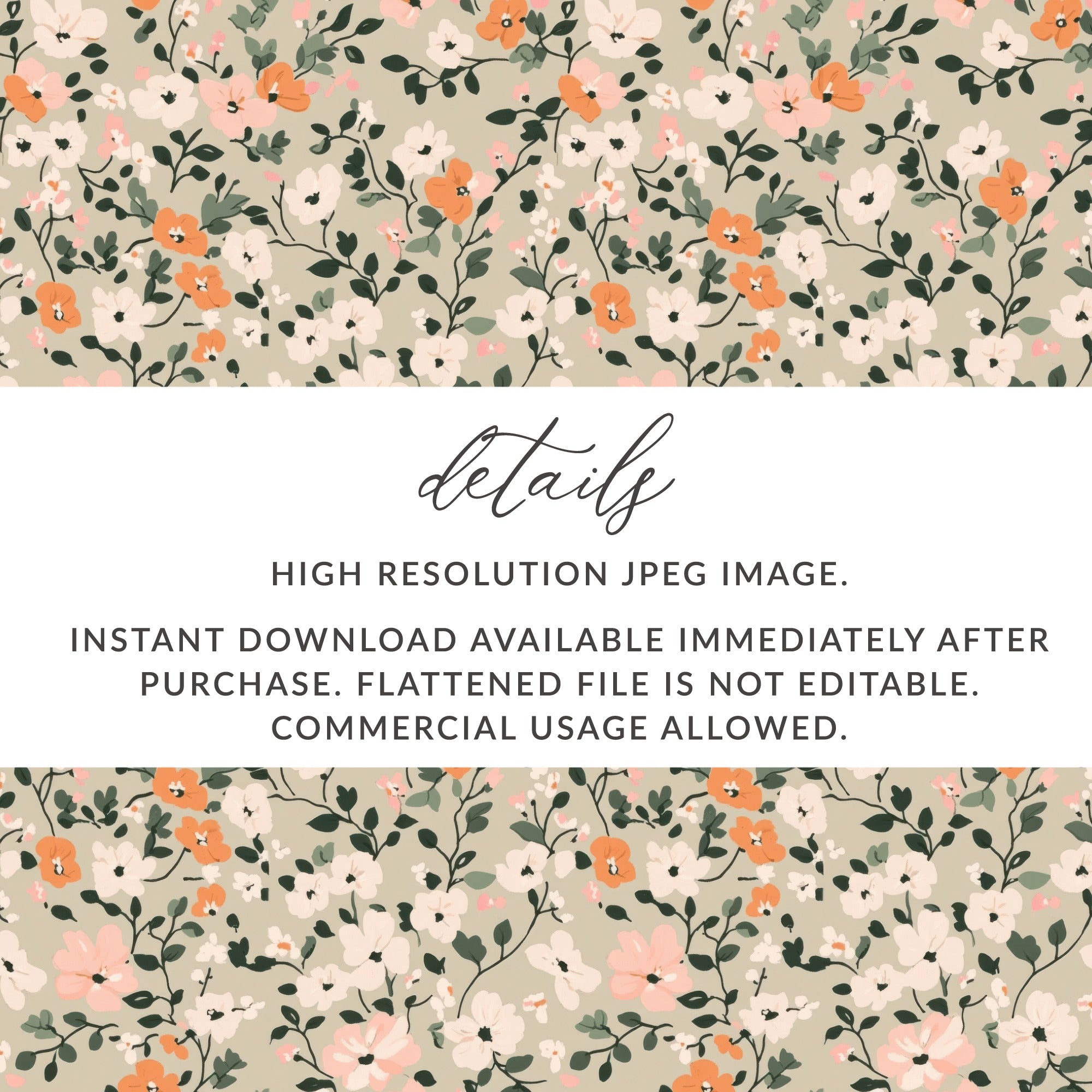 Seamless Blush Pink Flower Background Digital - Moore and Mountain
