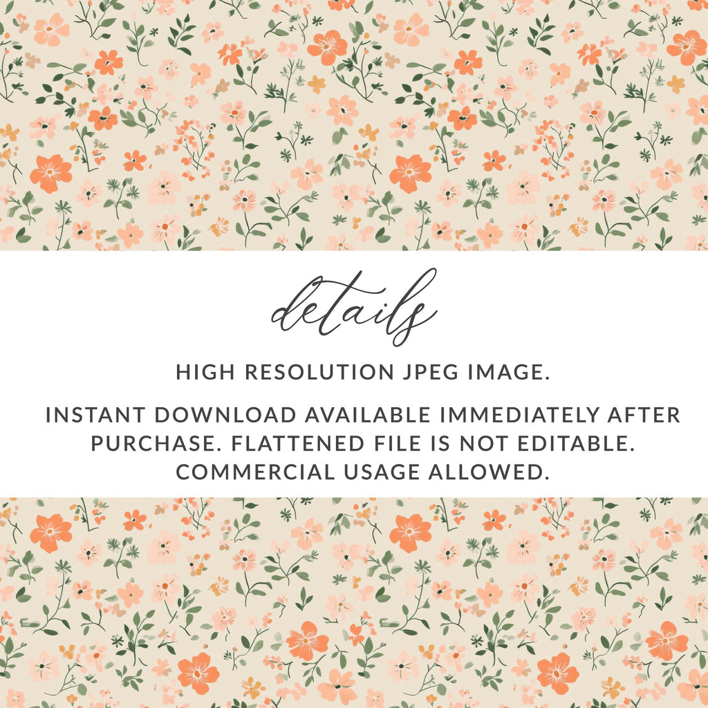 Seamless Blush Pink Flower Background Digital - Moore and Mountain