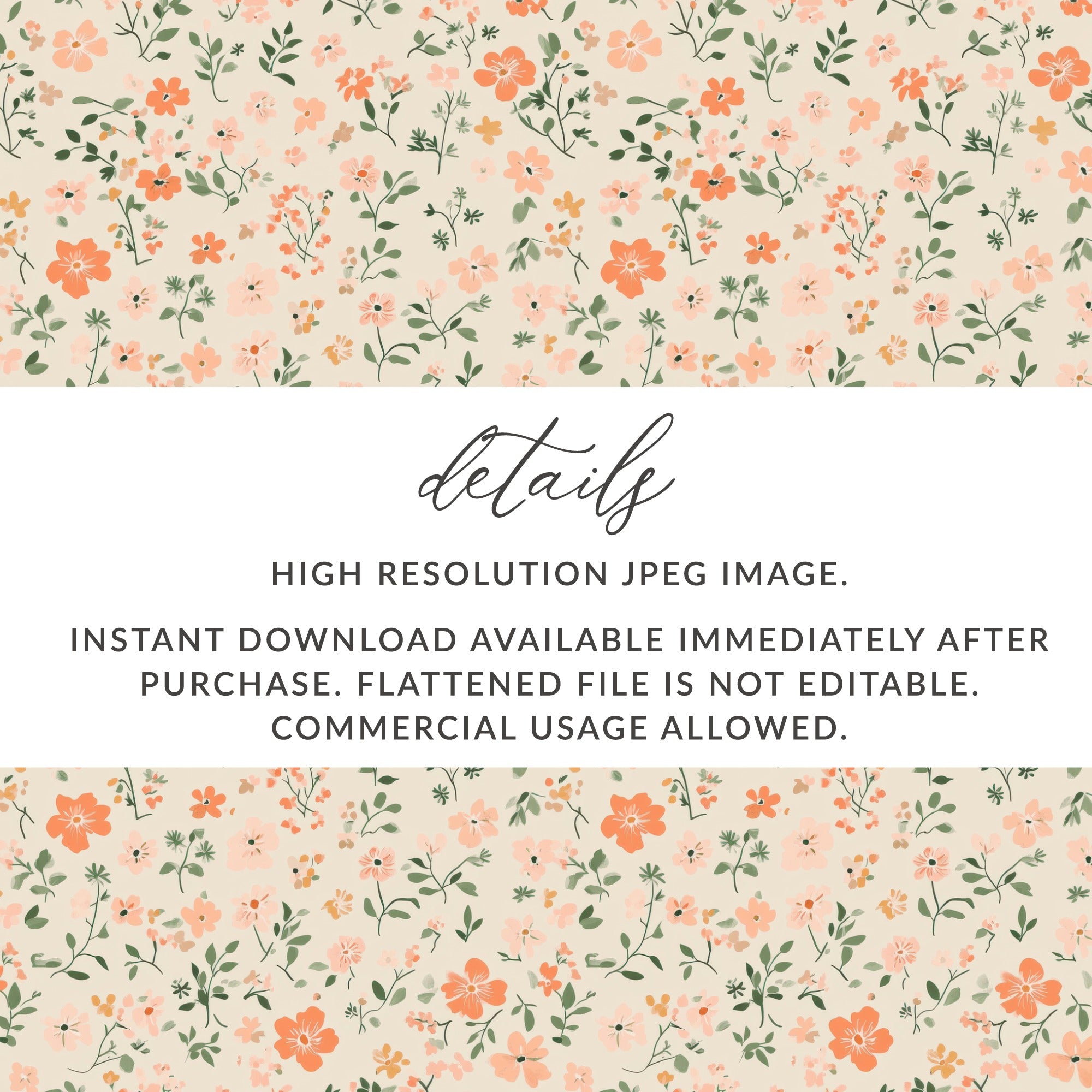 Seamless Blush Pink Flower Background Digital - Moore and Mountain
