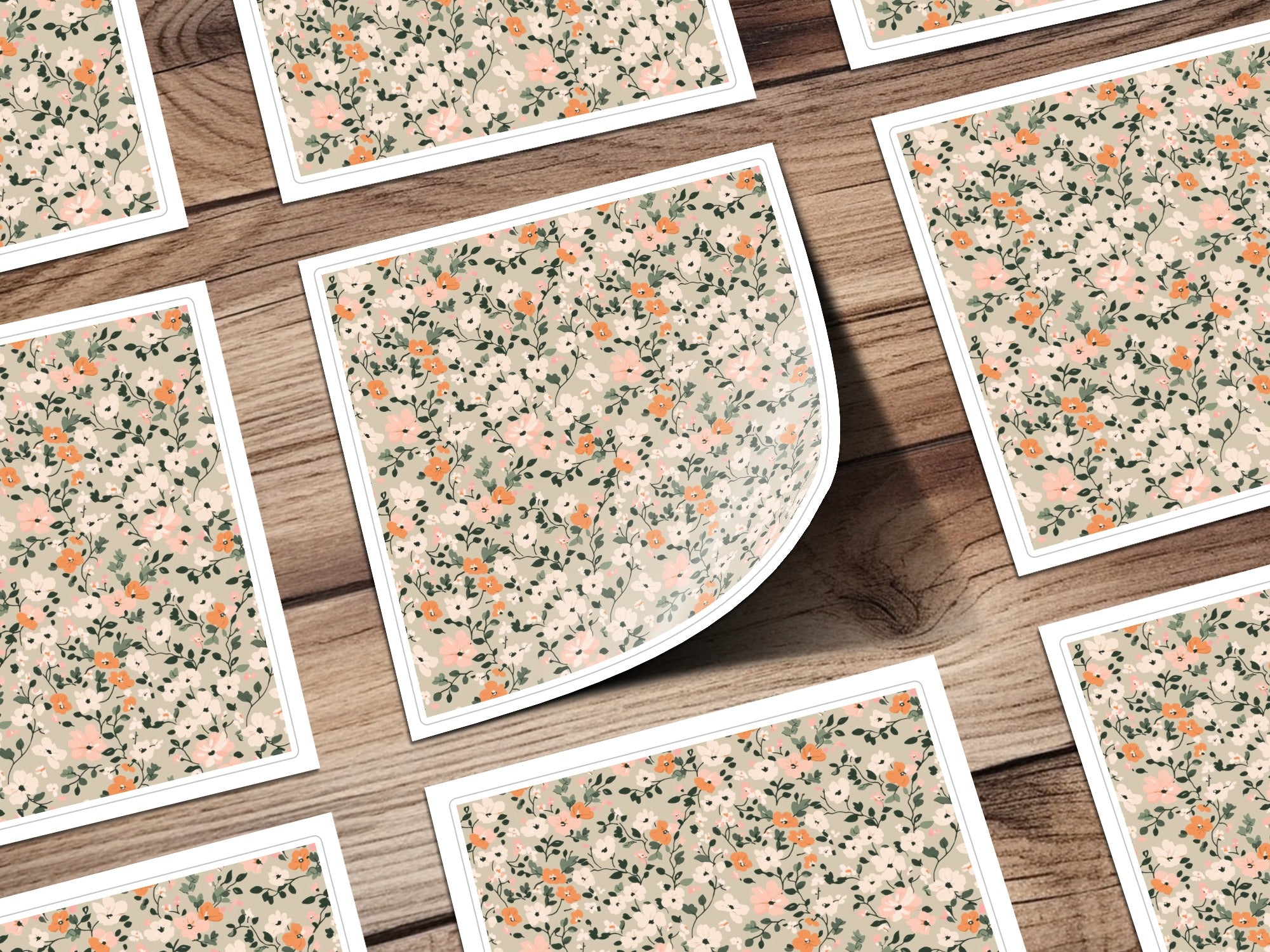 Seamless Blush Pink Flower Background Digital - Moore and Mountain