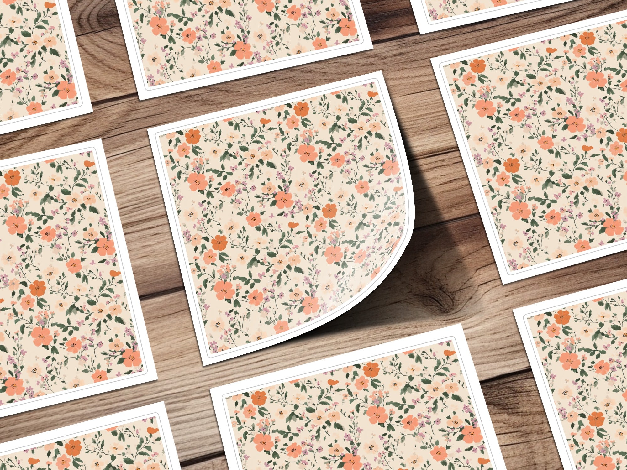 Seamless Blush Pink Flower Background Digital - Moore and Mountain
