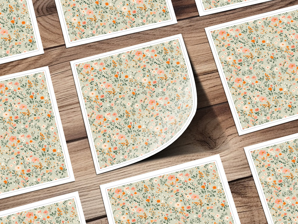 Seamless Blush Pink Flower Background Digital - Moore and Mountain