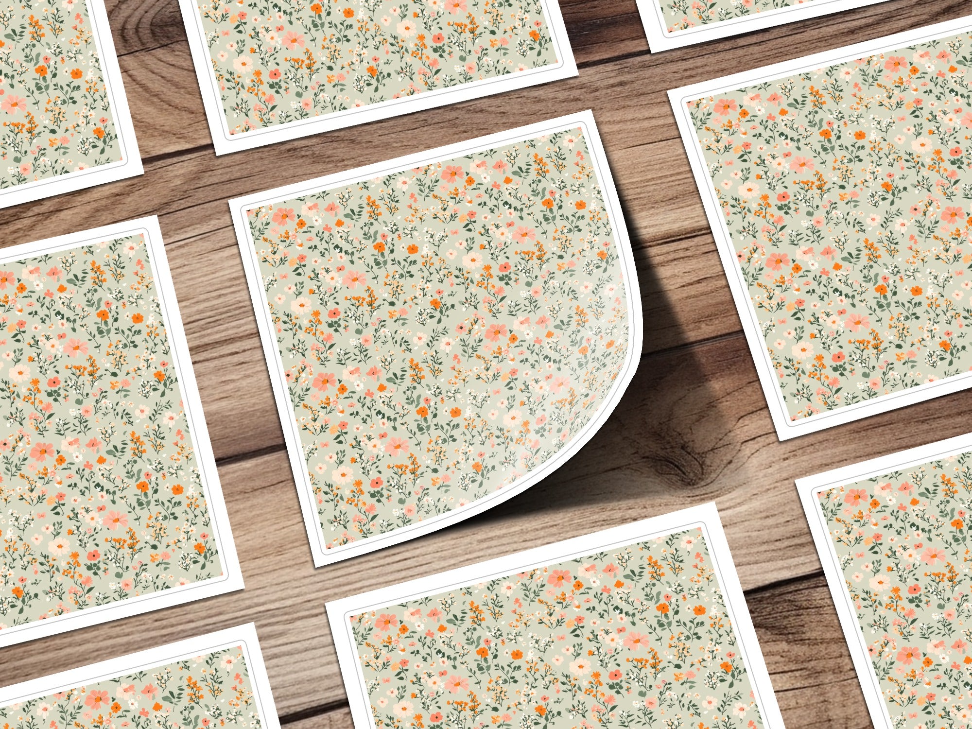 Seamless Blush Pink Flower Background Digital - Moore and Mountain