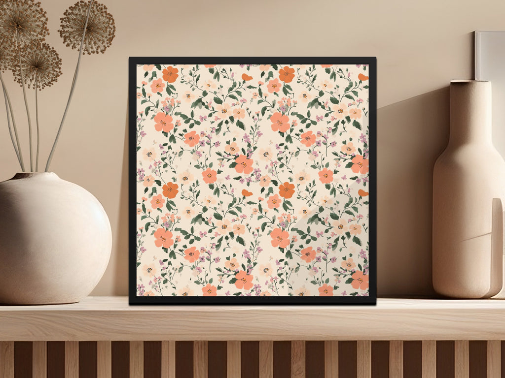 Seamless Blush Pink Flower Background Digital - Moore and Mountain