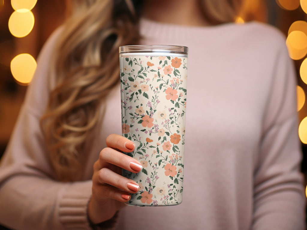 Seamless Blush Pink Flower Background Digital - Moore and Mountain