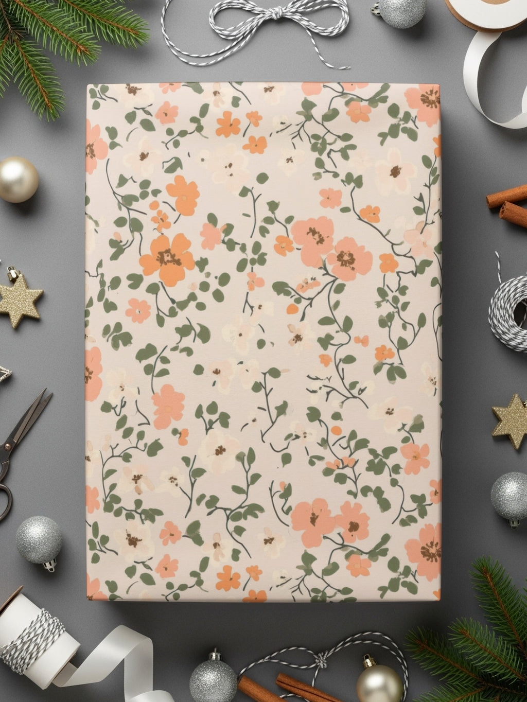 Seamless Blush Pink Flower Background Digital - Moore and Mountain