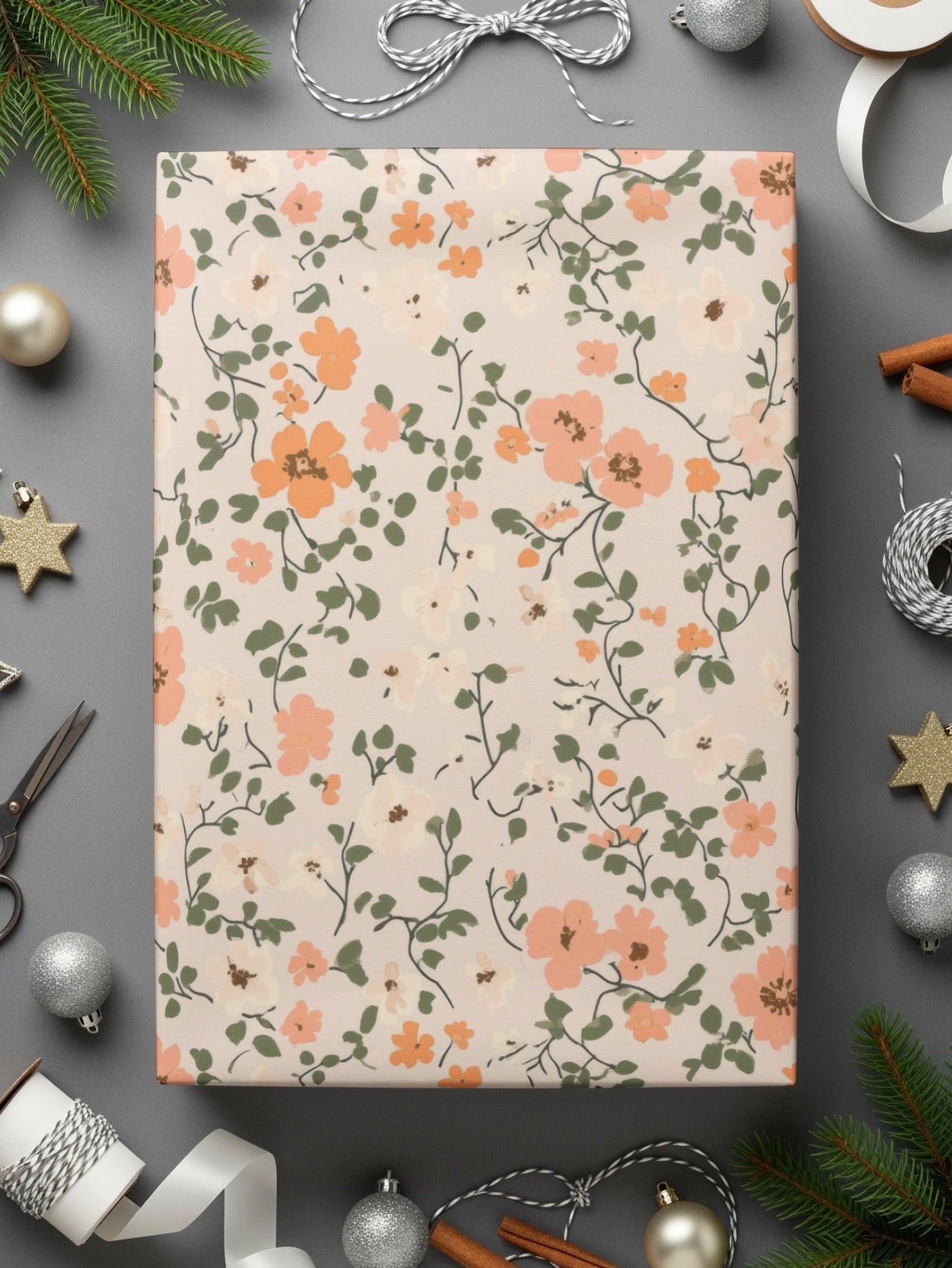 Seamless Blush Pink Flower Background Digital - Moore and Mountain