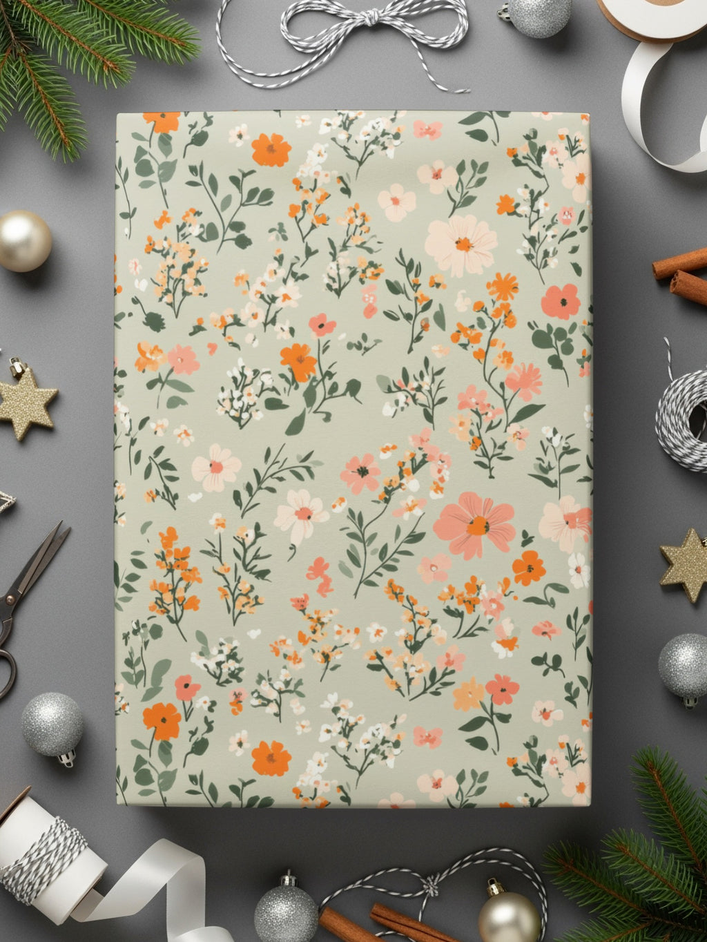 Seamless Blush Pink Flower Background Digital - Moore and Mountain