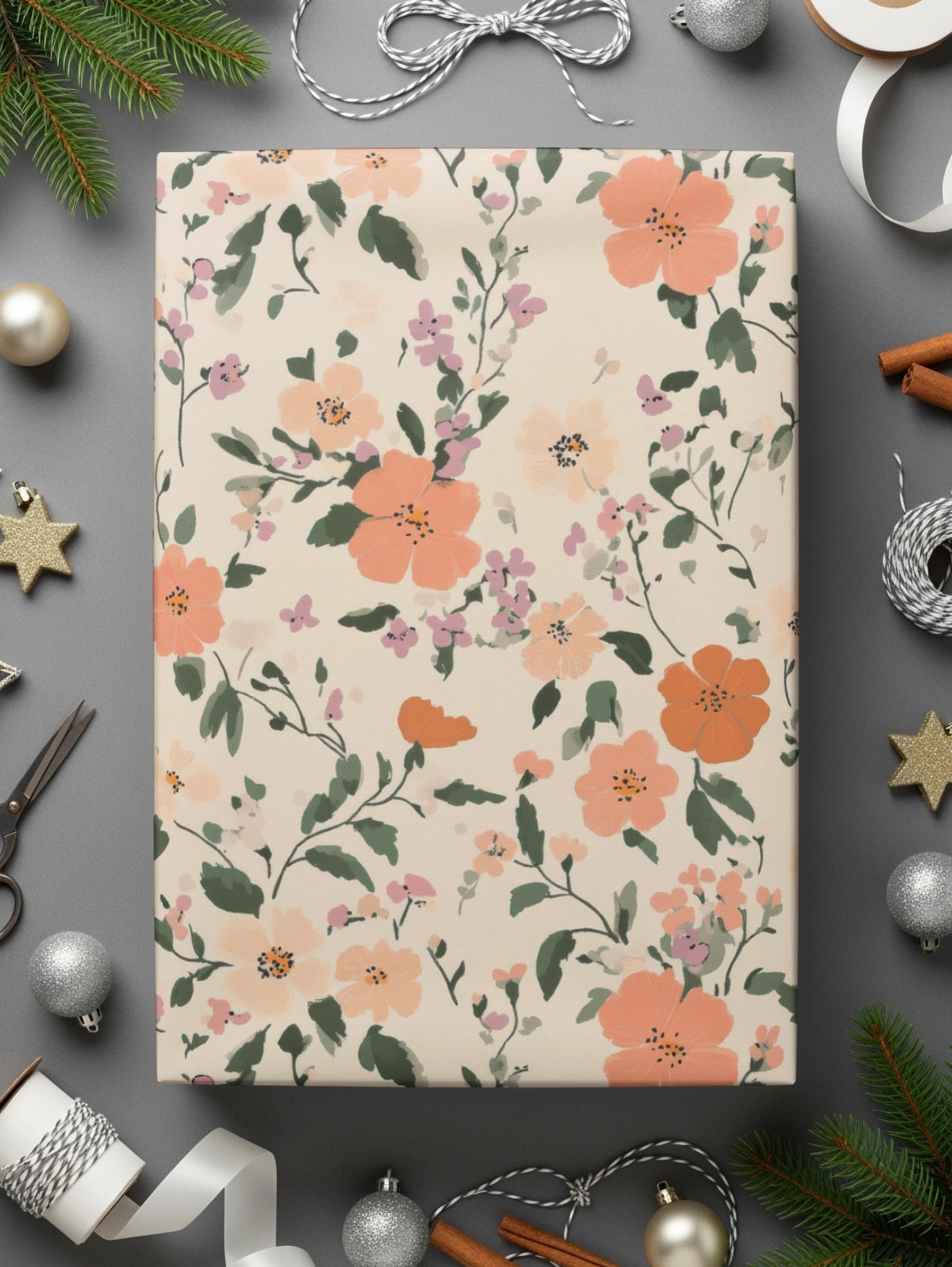 Seamless Blush Pink Flower Background Digital - Moore and Mountain