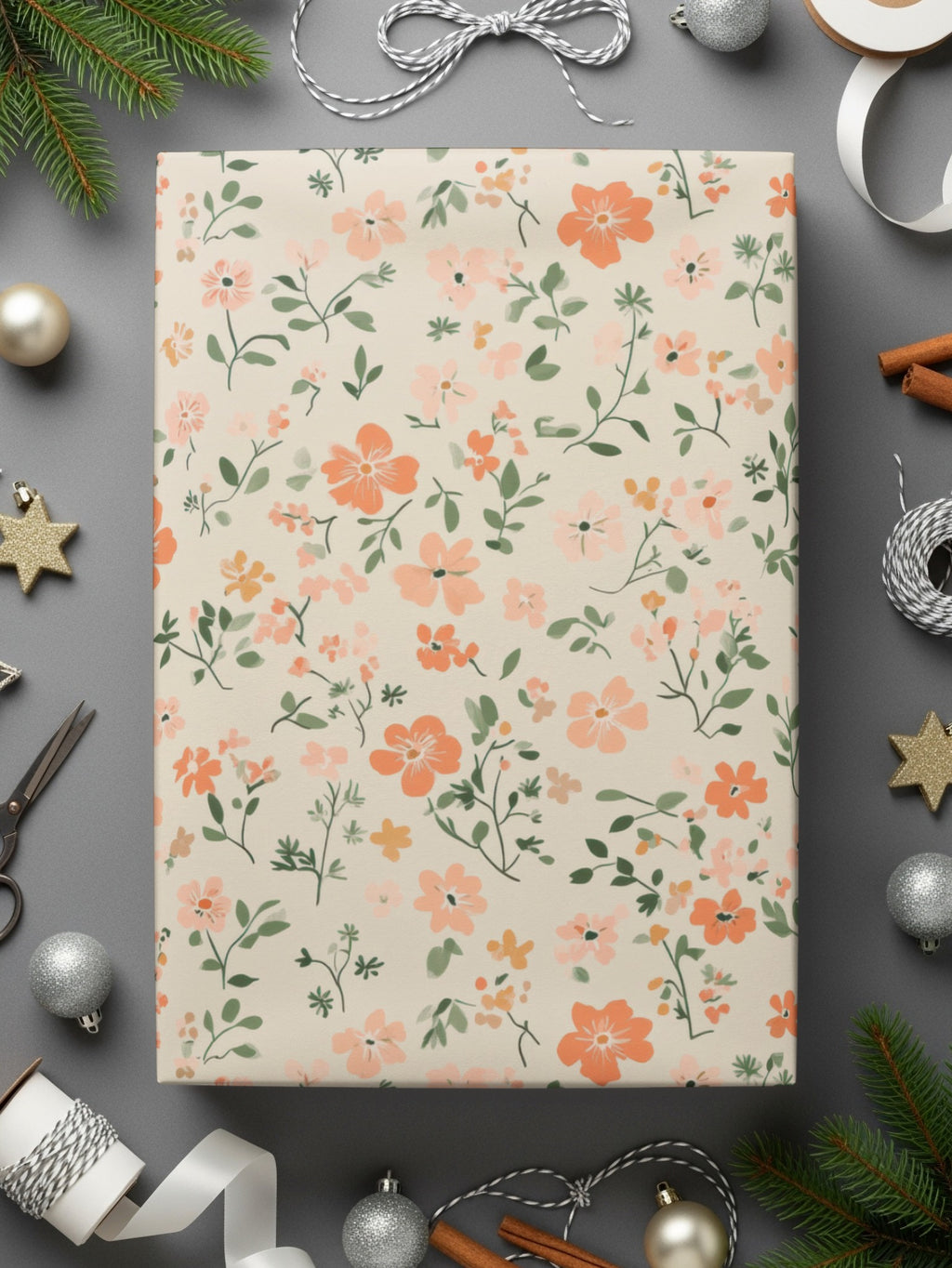 Seamless Blush Pink Flower Background Digital - Moore and Mountain