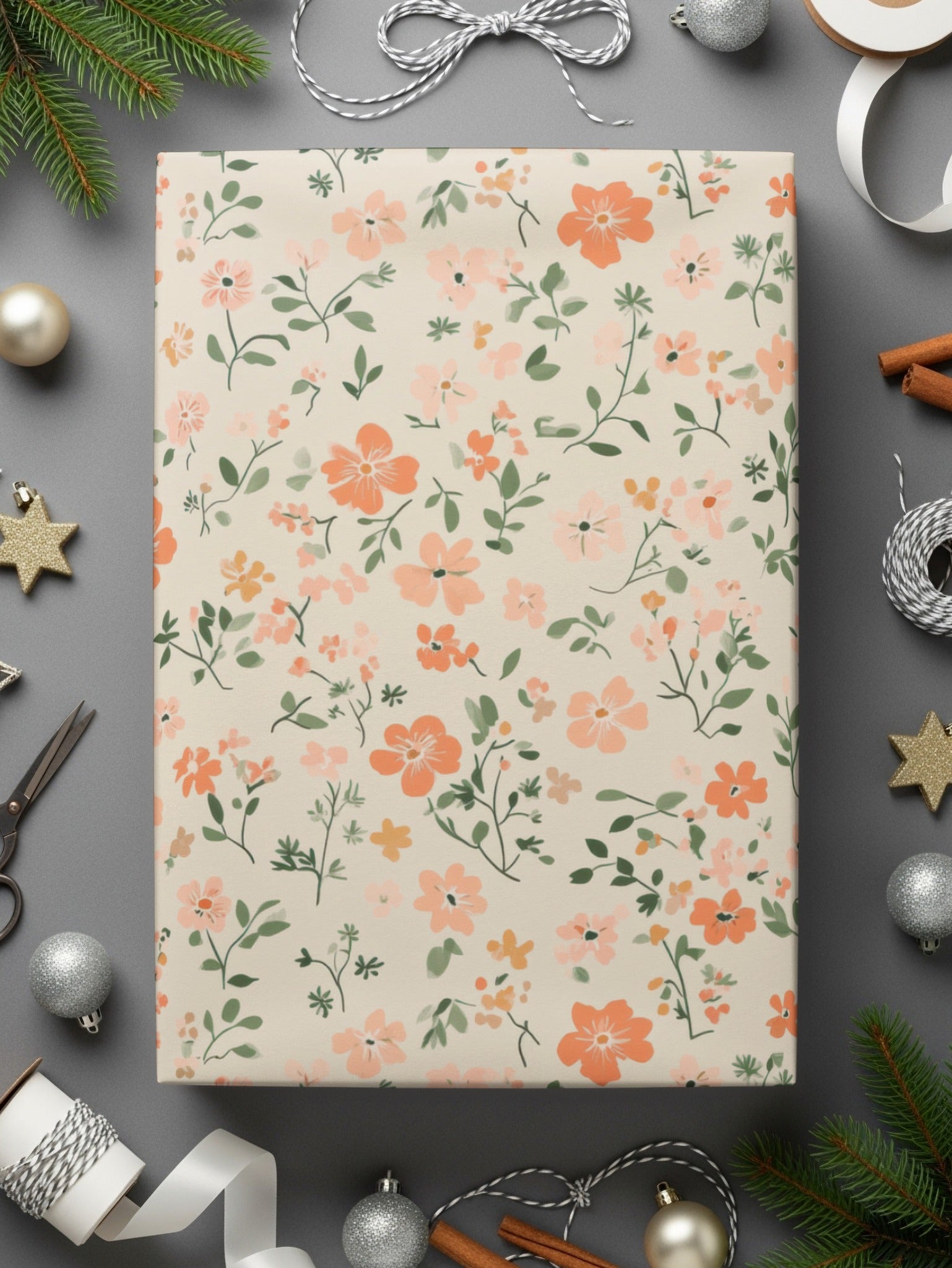 Seamless Blush Pink Flower Background Digital - Moore and Mountain