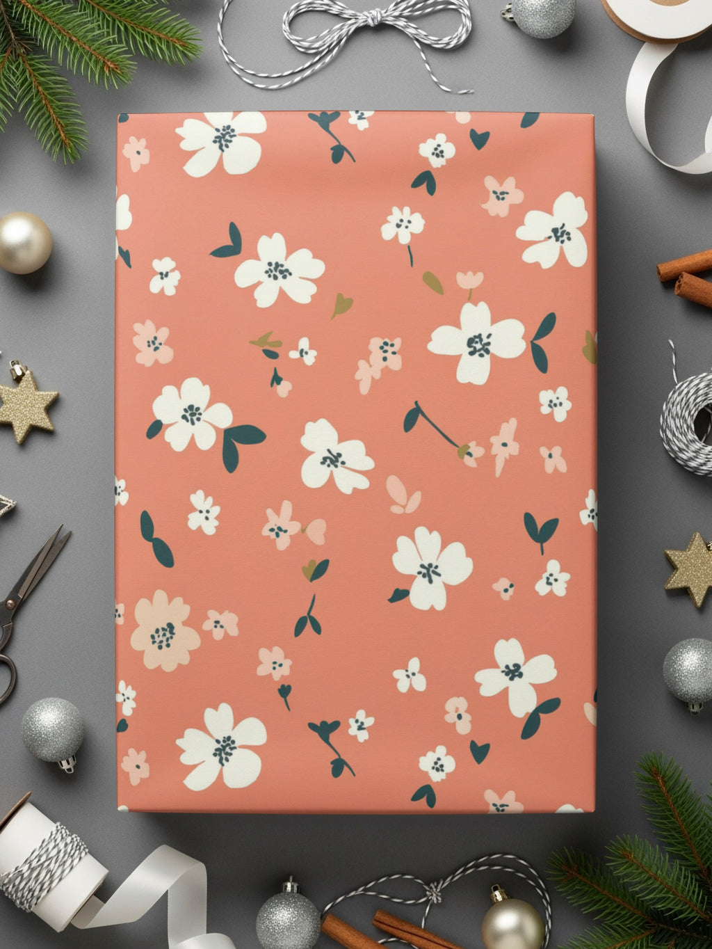 Seamless Blush Pink Flower Background Digital - Moore and Mountain