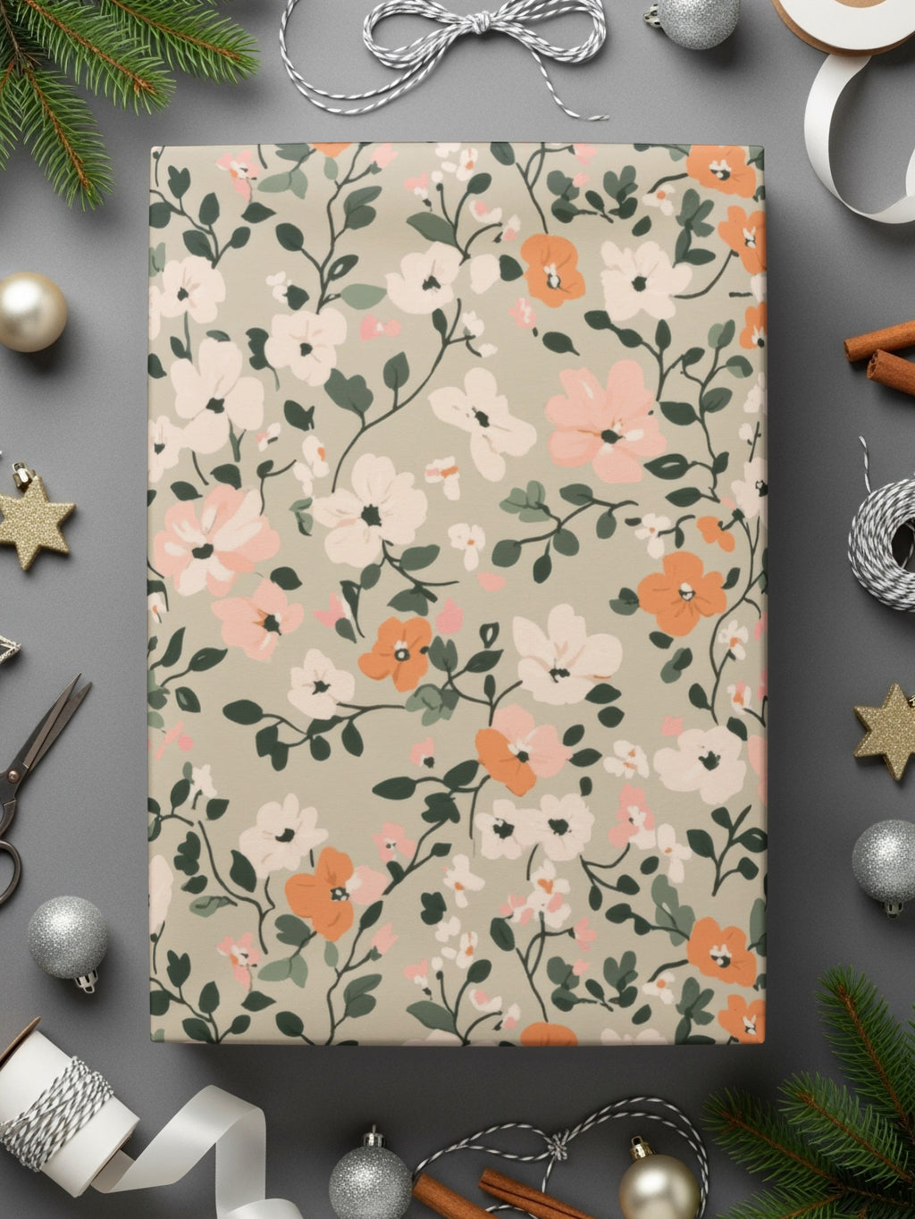Seamless Blush Pink Flower Background Digital - Moore and Mountain