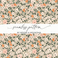 Seamless Blush Pink Flower Background Digital - Moore and Mountain