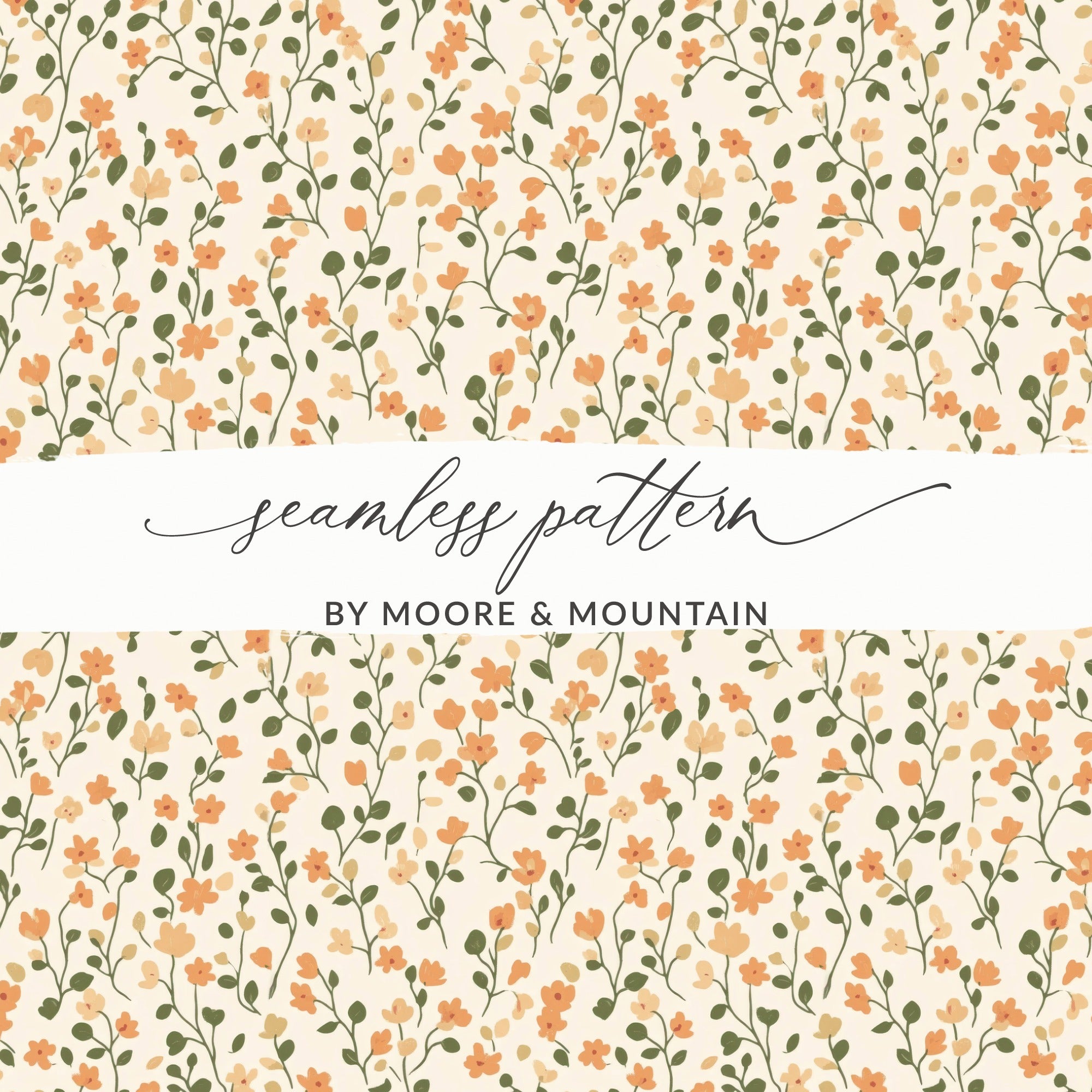 Seamless Blush Pink Flower Background Digital - Moore and Mountain