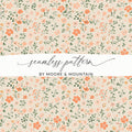 Seamless Blush Pink Flower Background Digital - Moore and Mountain