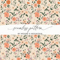 Seamless Blush Pink Flower Background Digital - Moore and Mountain