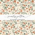 Seamless Blush Pink Flower Background Pattern Designs - Moore and Mountain