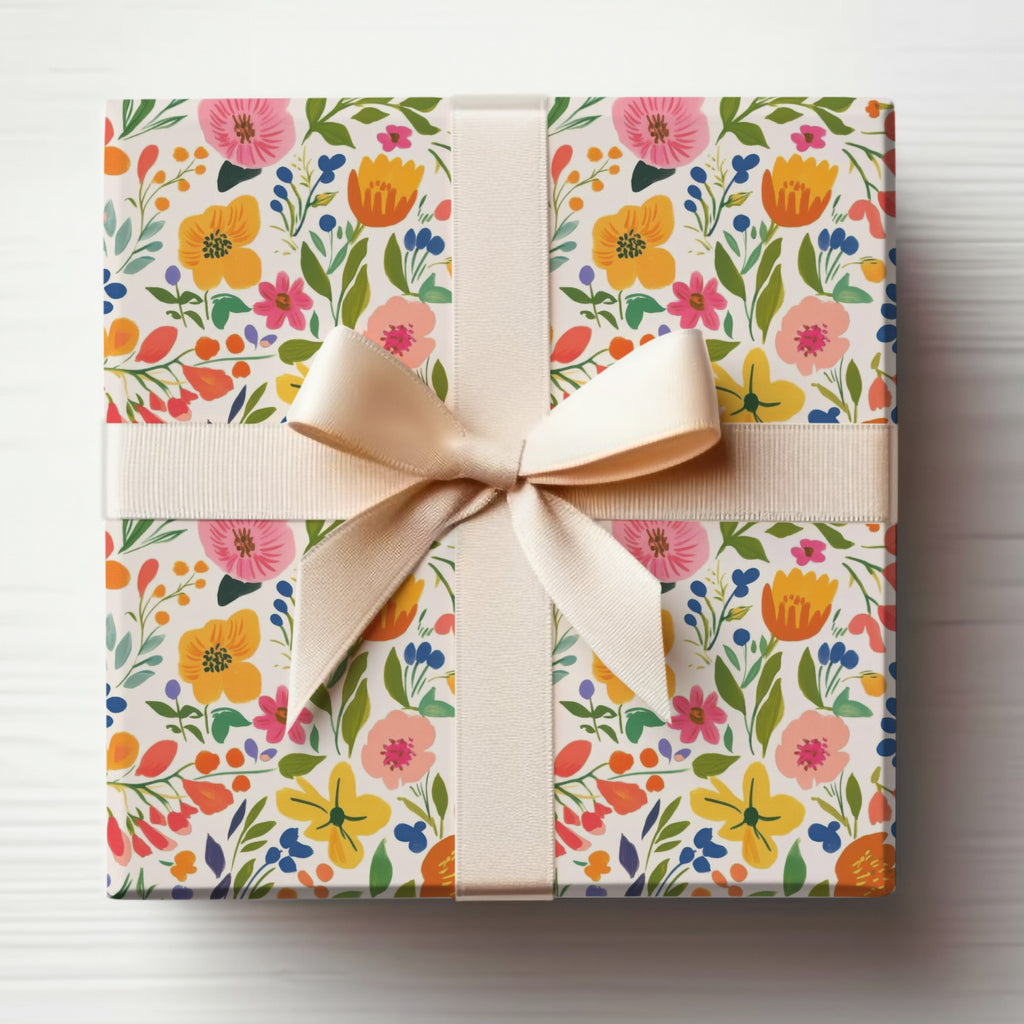 Floral Pattern Gift Box with Ribbon Bow Product