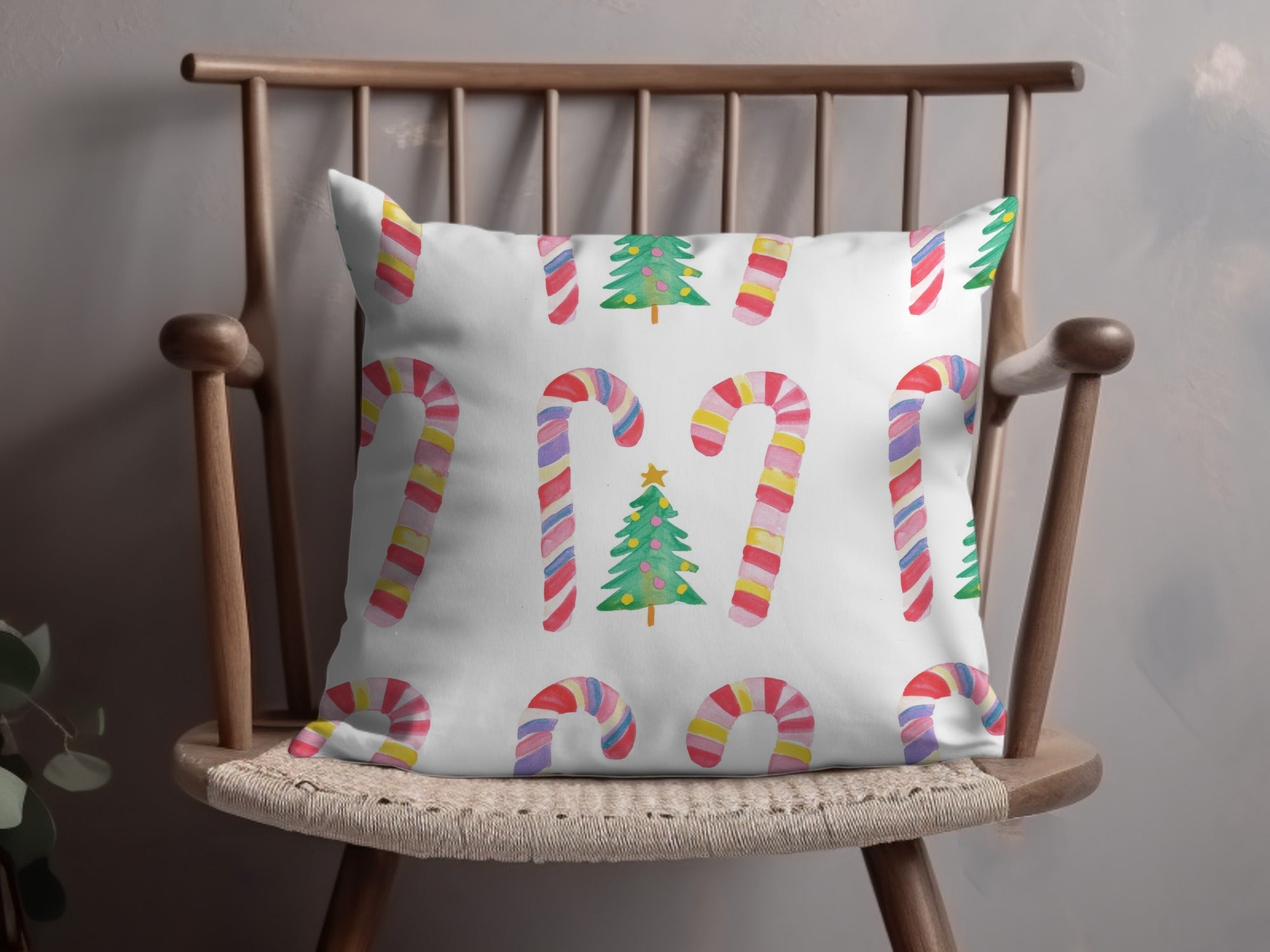 Seamless Candy Cane Pattern, Cute Candy Canes Christmas Background - Moore and Mountain