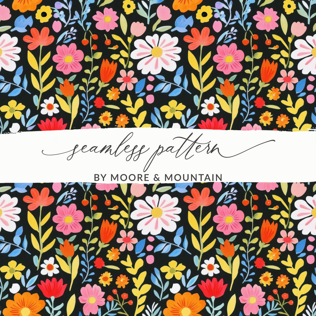 Vibrant Floral Seamless Pattern by Moore & Mountain