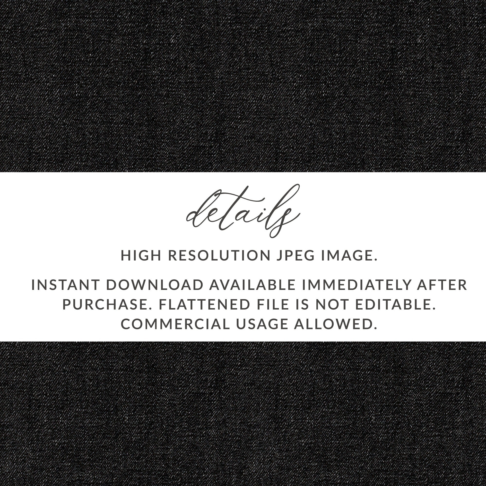 Seamless Denim Black Fabric Pattern Digital - Moore and Mountain