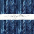 Seamless Denim Blue Jeans Chevron Pattern Digital - Moore and Mountain