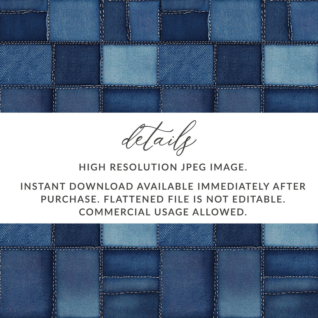 Seamless Denim Blue Jeans Texture Digital - Moore and Mountain