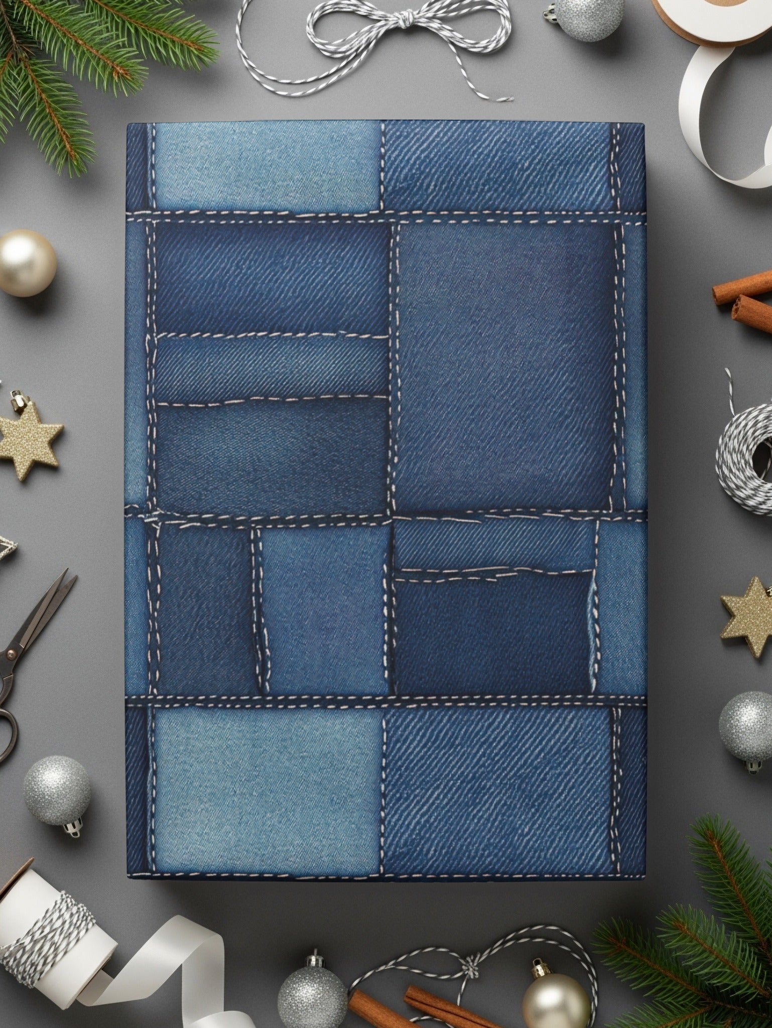 Seamless Denim Blue Jeans Texture Digital - Moore and Mountain