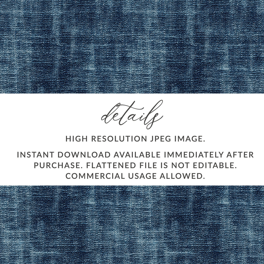 Seamless Denim Blue Jeans Texture Fabric Background Digital - Moore and Mountain