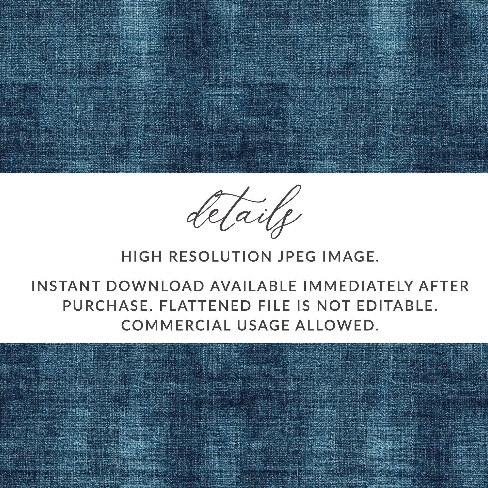 Seamless Denim Fabric Texture Fine Grain Background Digital - Moore and Mountain