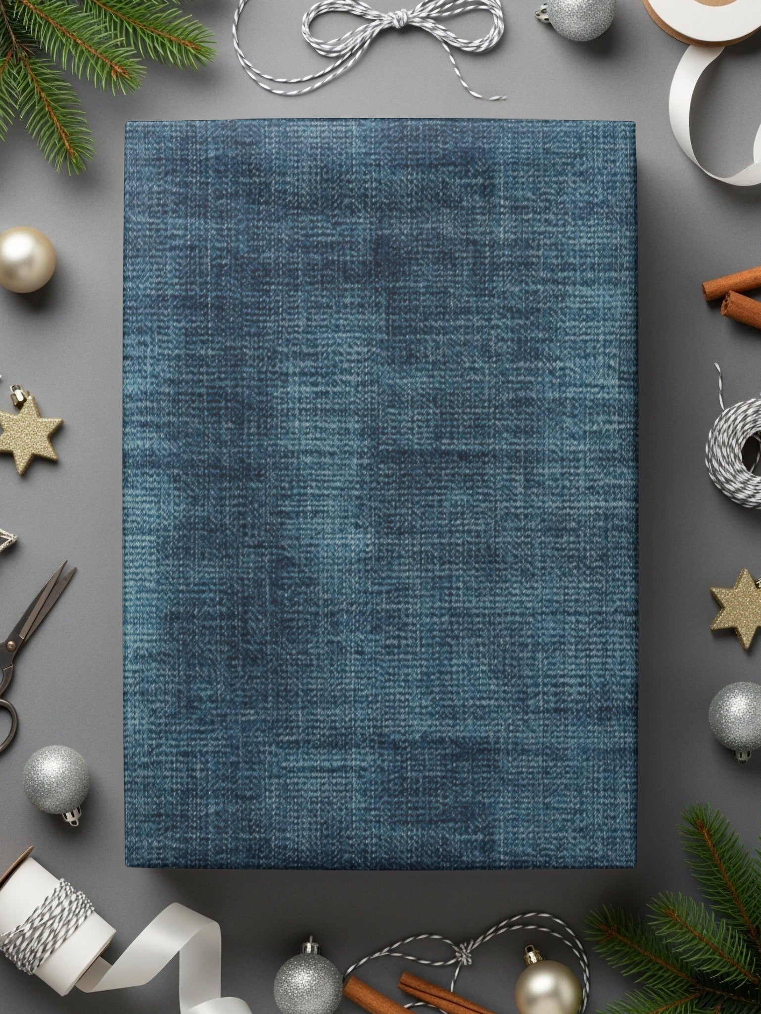 Seamless Denim Fabric Texture Fine Grain Background Digital - Moore and Mountain
