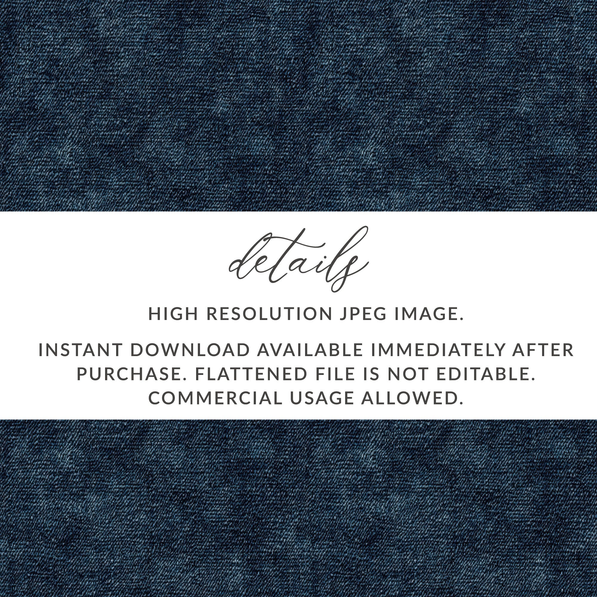 Seamless Denim Pattern Authentic Blue Jeans Texture JPEG - Moore and Mountain