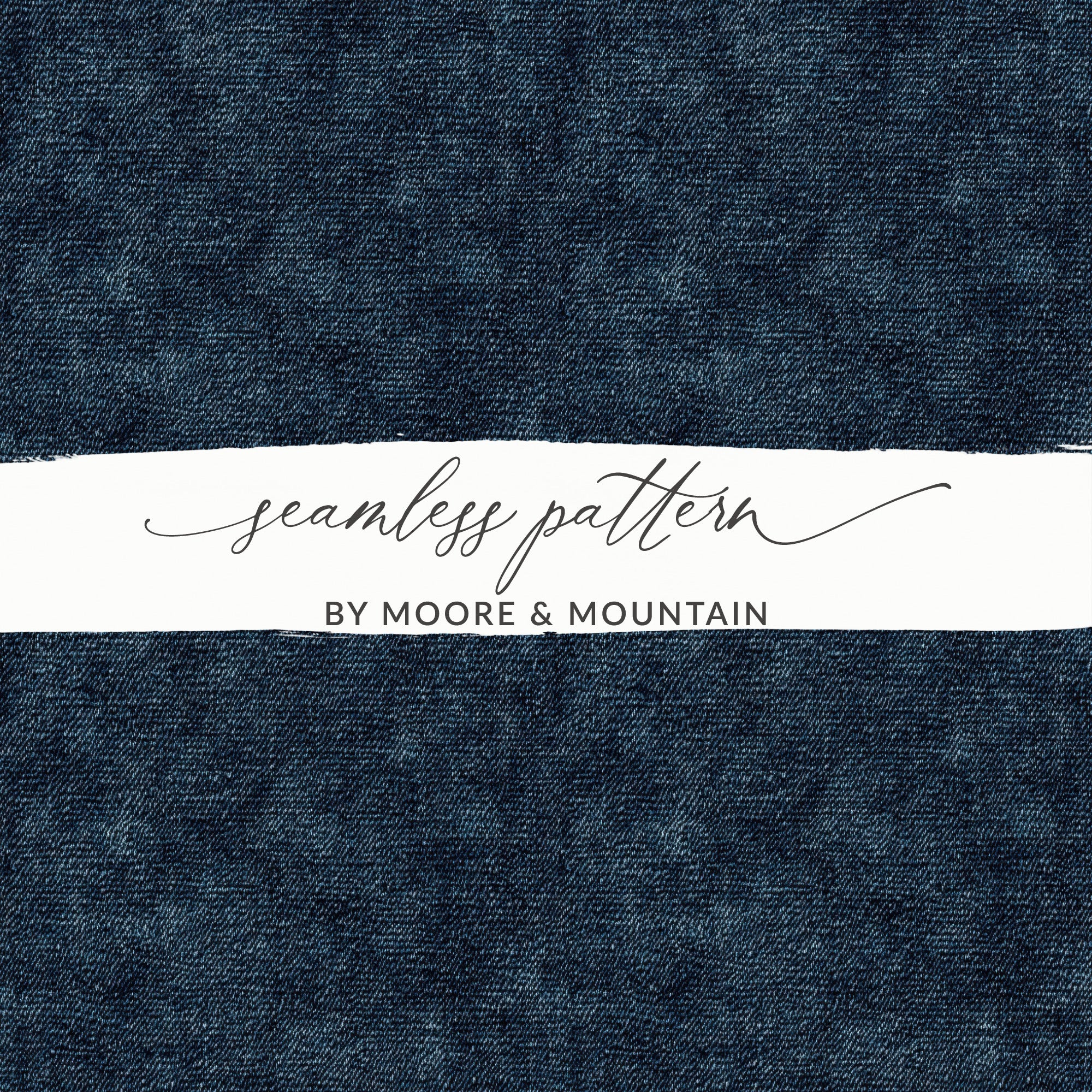 Seamless Denim Pattern Authentic Blue Jeans Texture JPEG - Moore and Mountain