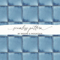 Seamless Denim Quilted Squares Detailed Blue Jeans Texture - Moore and Mountain