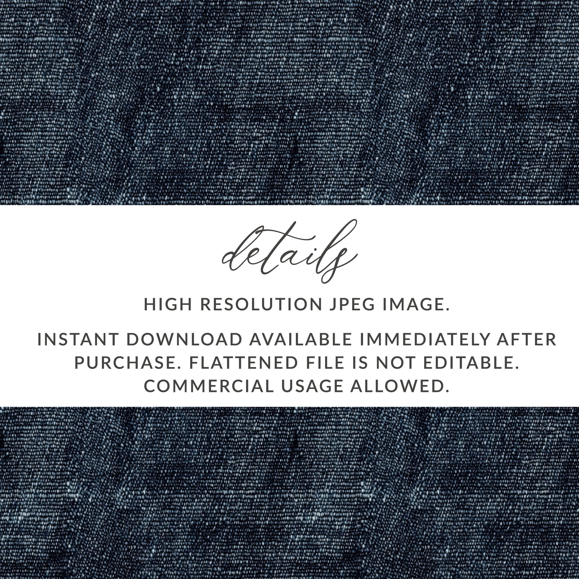 Seamless Denim Texture JPEG Digital - Moore and Mountain