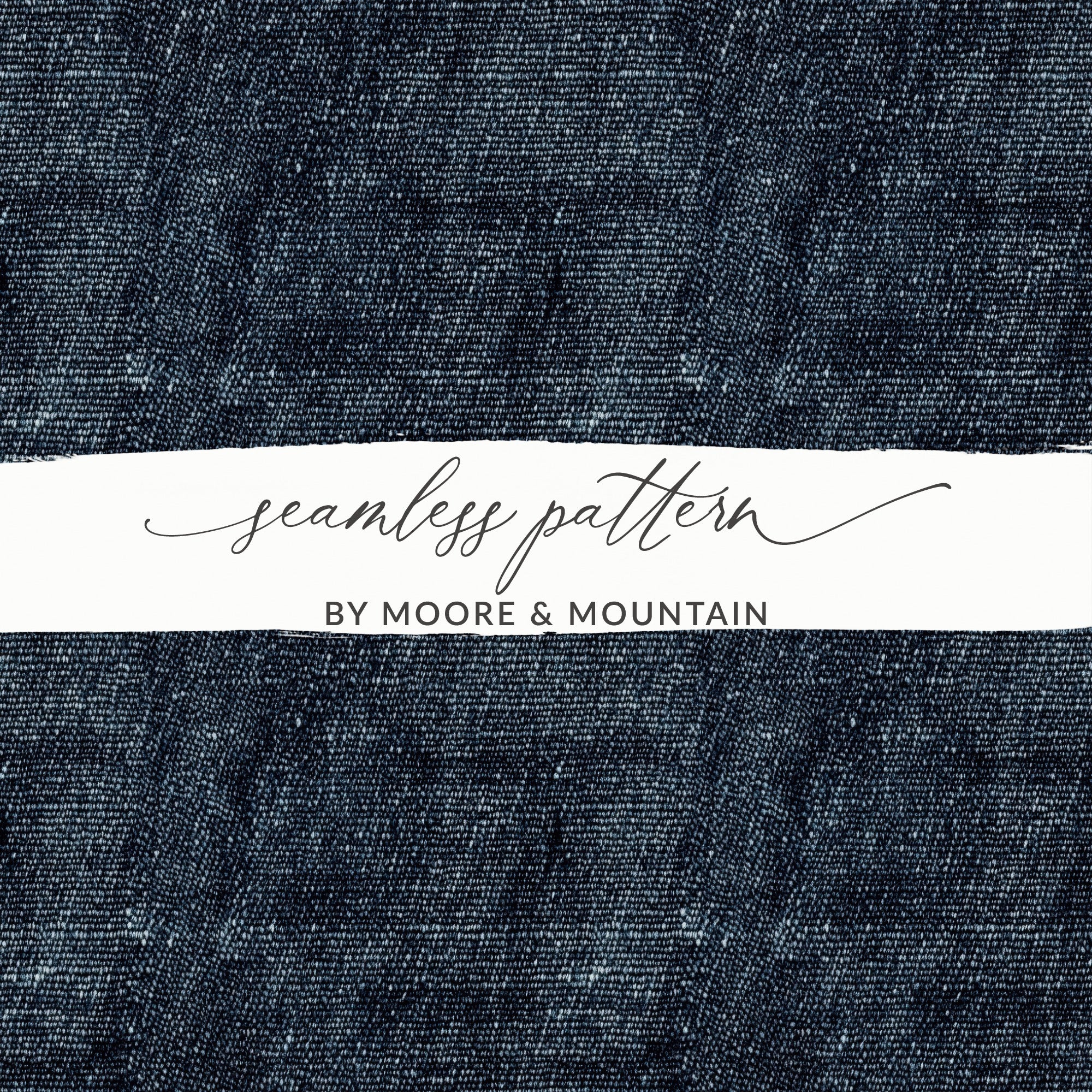 Seamless Denim Texture JPEG Digital - Moore and Mountain