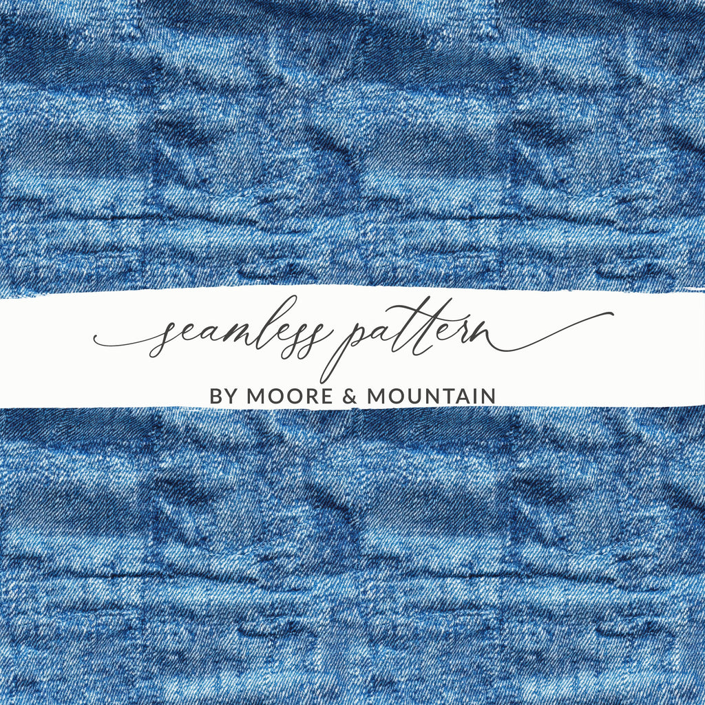 Seamless Denim Texture JPEG for Creative Projects - Moore and Mountain