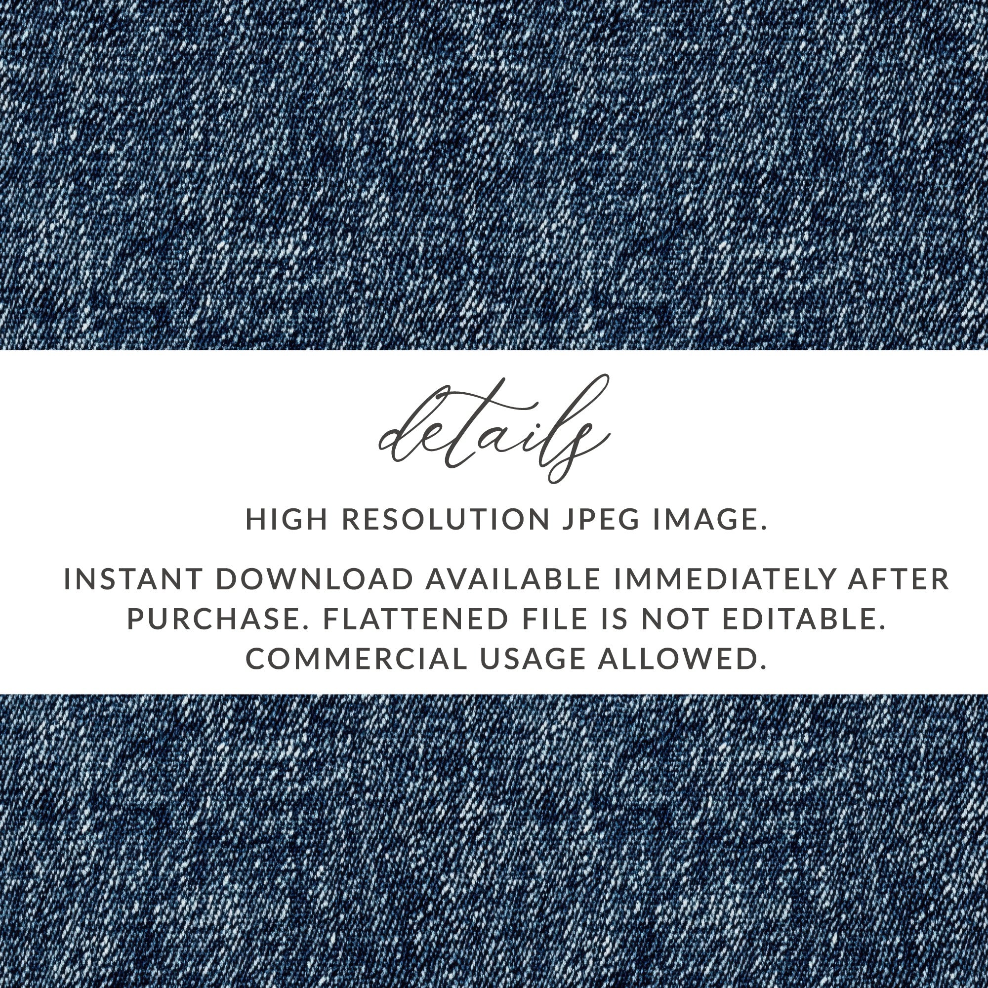 Seamless Denim Texture JPEG for Digital Art Design - Moore and Mountain